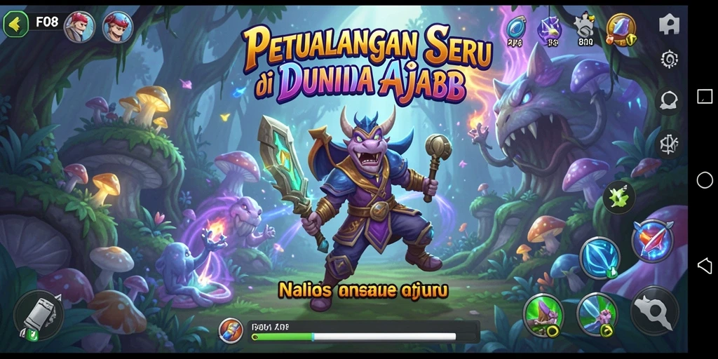 Screenshot utama FO8 menampilkan aksi seru dalam petualangan yang mendebarkan.