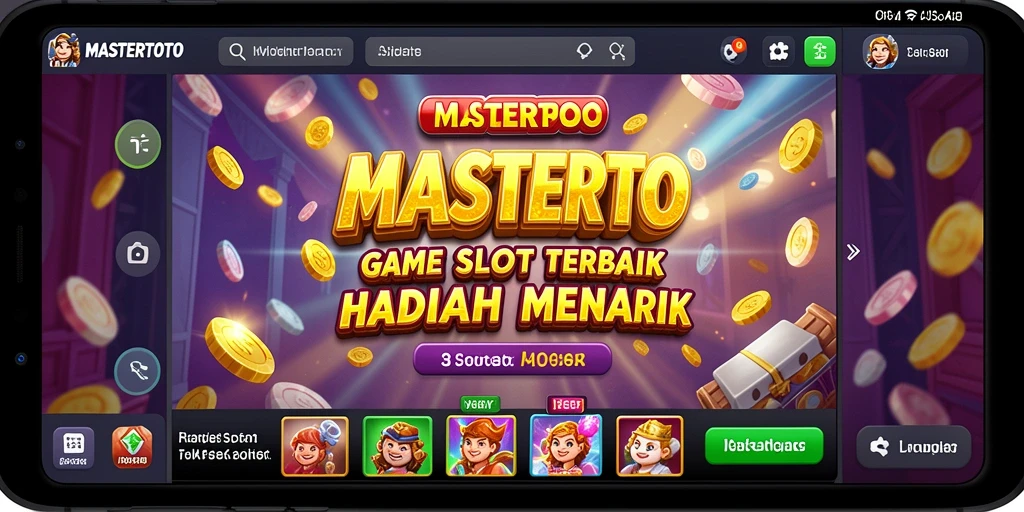 Screenshot MASTERTOTO menampilkan gameplay Slot yang menarik dan penuh warna.
