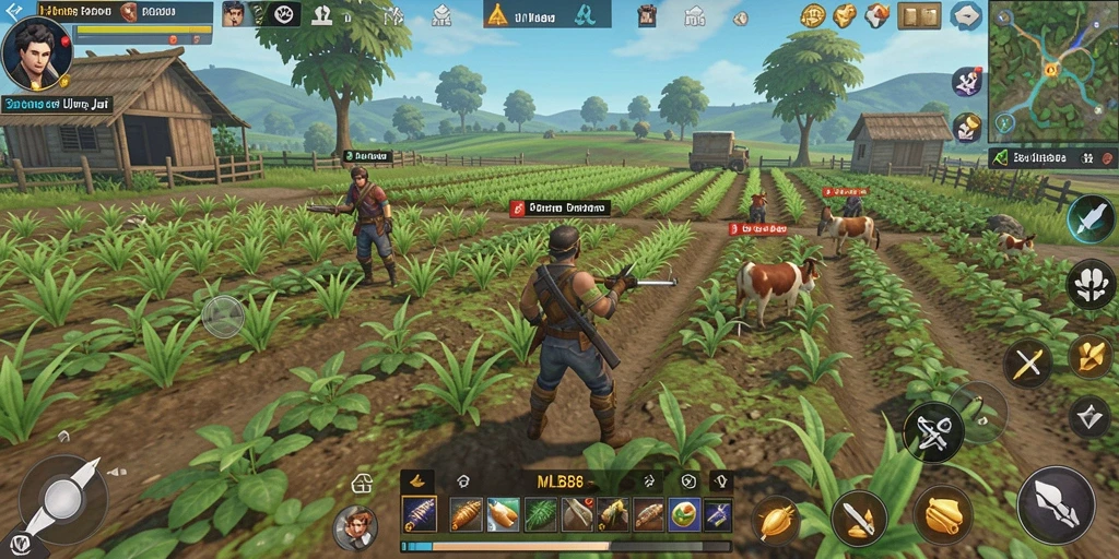 Tampilan menarik gameplay pertanian di MLBB8.