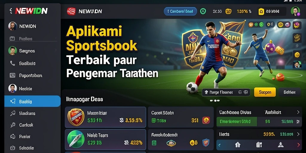 Tampilan gameplay Sportsbook dari aplikasi NEWIDN yang menarik.