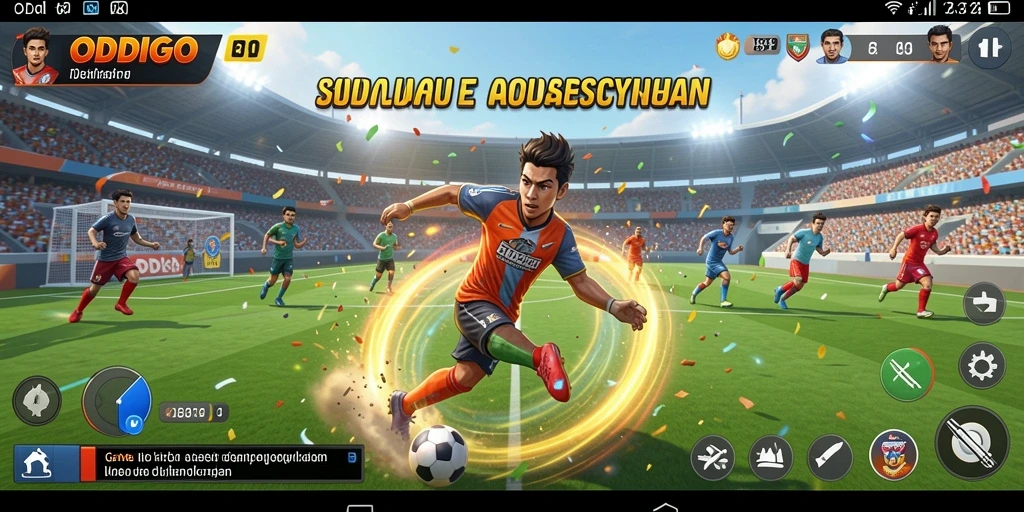 Screenshot ODDIGO menampilkan aksi olahraga yang seru.