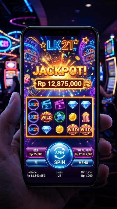 Tampilan utama aplikasi lk21 yang ramah pengguna.